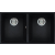 Zlew ELLECI QUADRA 350 BSO black (K86) KERATEK (LKQ35086BSO)