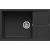 Zlew ELLECI UNICO 310 black (K86) KERATEK (LKU31086) *** zamów wycięcie otworów GRATIS ***