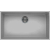 Zlew ELLECI QUADRA 130 BSO aluminium (M79) METALTEK (LMQ13079BSO)