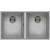 Zlew ELLECI QUADRA 350 BSO aluminium (M79) METALTEK (LMQ35079BSO)