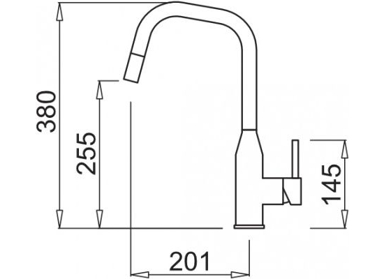Bateria ELLECI DORA PLUS stal szczotkowana (INOX) (MIKDRPIN)