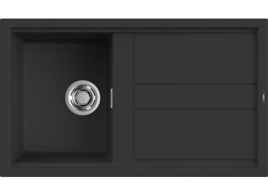 Zlew ELLECI BEST 400 nero (G40) GRANITEK (LGB40040) *** zamów wycięcie otworów GRATIS ***