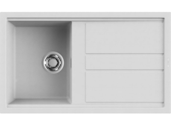 Zlew ELLECI BEST 400 bianco (G68) GRANITEK (LGB40068) *** zamów wycięcie otworów GRATIS ***