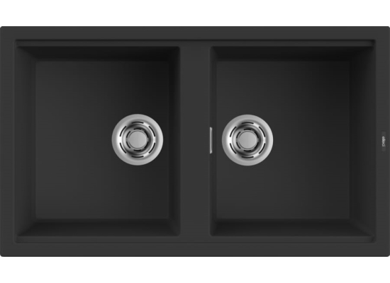 Zlew ELLECI BEST 450 nero (G40) GRANITEK (LGB45040) *** zamów wycięcie otworów GRATIS ***