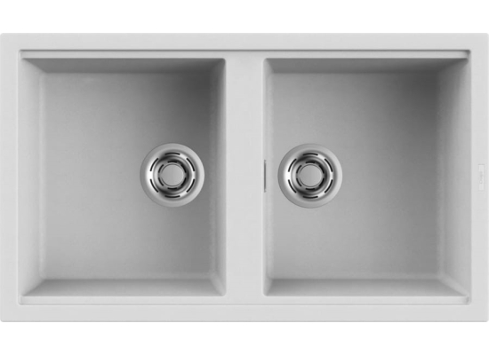 Zlew ELLECI BEST 450 bianco (G68) GRANITEK (LGB45068) *** zamów wycięcie otworów GRATIS ***