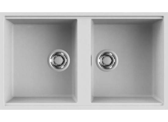 Zlew ELLECI BEST 450 BSO bianco (G68) GRANITEK (LGB45068BSO) *** zamów wycięcie otworów GRATIS ***