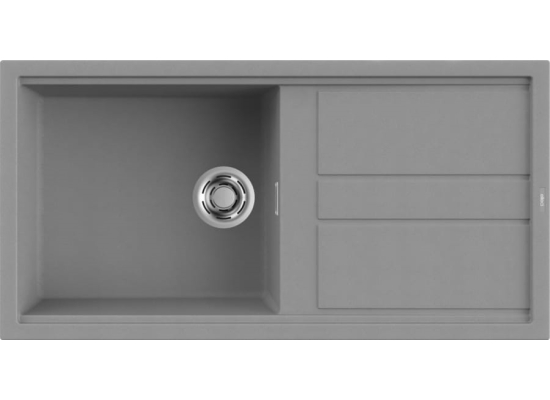 Zlew ELLECI BEST 480 cemento (G48) GRANITEK (LGB48048) *** zamów wycięcie otworów GRATIS ***