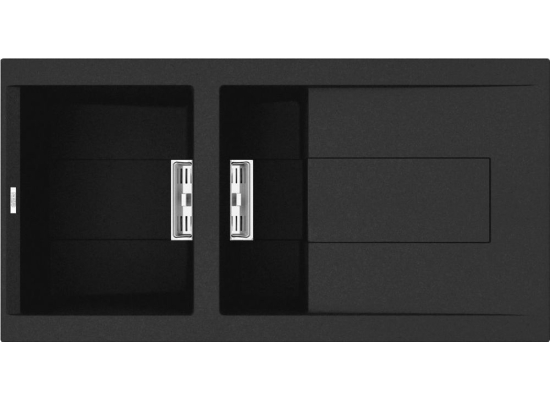 WYLECIAŁO ELLECI - Zlew ELLECI SMART 475 nero (G40) GRANITEK (LGI47540SMT)