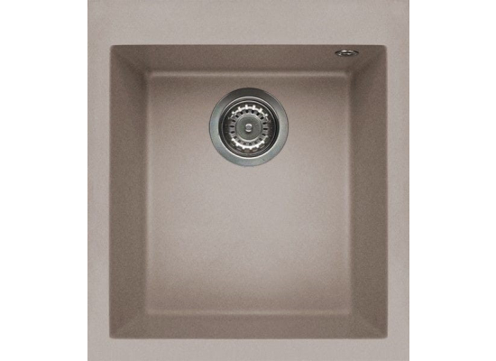 Zlew ELLECI QUADRA 100 tortora (G43) GRANITEK (LGQ10043) *** zamów wycięcie otworów GRATIS ***