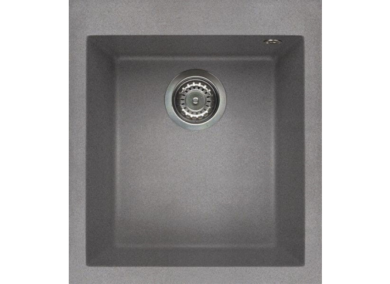 Zlew ELLECI QUADRA 100 cemento (G48) GRANITEK (LGQ10048) *** zamów wycięcie otworów GRATIS ***