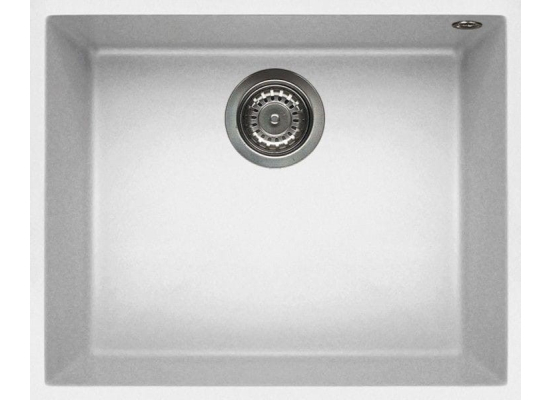 Zlew ELLECI QUADRA 105 BSO bianco (G68) GRANITEK (LGQ10568BSO)