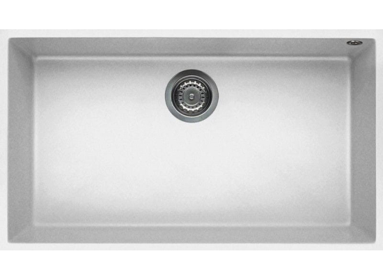 Zlew ELLECI QUADRA 130 BSO bianco (G68) GRANITEK (LGQ13068BSO)
