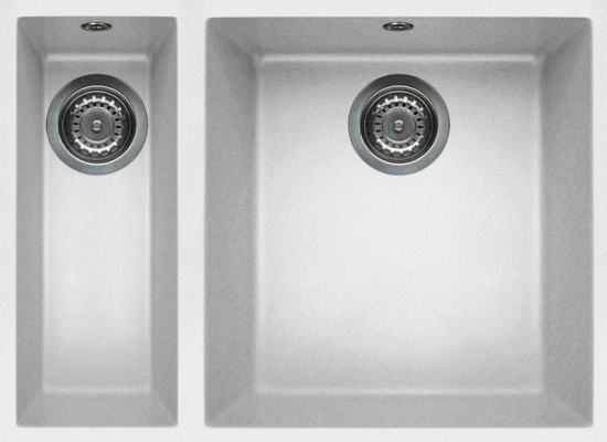 Zlew ELLECI QUADRA 150 BSO bianco (G68) GRANITEK (LGQ15068BSO)