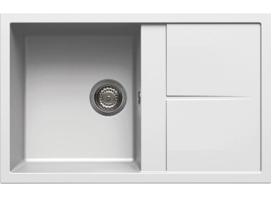 Zlew ELLECI UNICO 300 bianco (G68) GRANITEK (LGU30068) *** zamów wycięcie otworów GRATIS ***