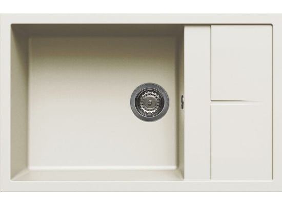 Zlew ELLECI UNICO 310 bianco antico (G62) GRANITEK (LGU31062) *** zamów wycięcie otworów GRATIS ***