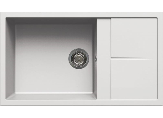 Zlew ELLECI UNICO 410 bianco (G68) GRANITEK (LGU41068) *** zamów wycięcie otworów GRATIS ***