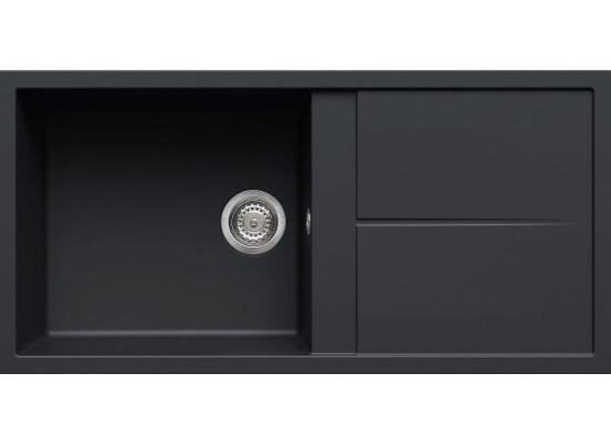 Zlew ELLECI UNICO 480 nero (G40) GRANITEK (LGU48040) *** zamów wycięcie otworów GRATIS ***