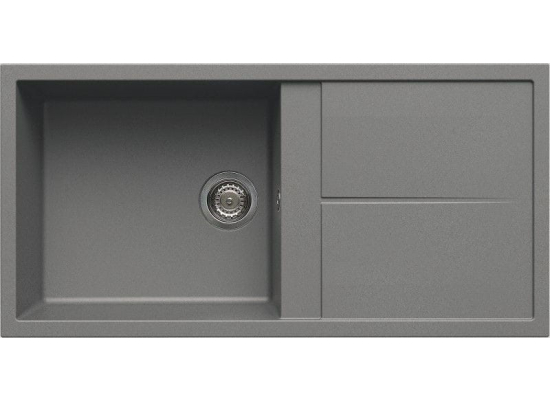 Zlew ELLECI UNICO 480 cemento (G48) GRANITEK (LGU48048) *** zamów wycięcie otworów GRATIS ***