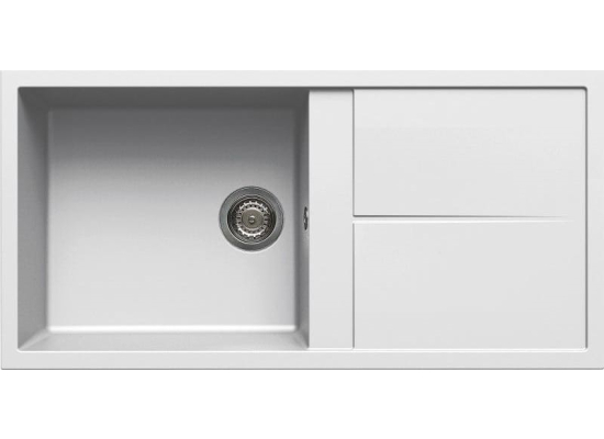 Zlew ELLECI UNICO 480 bianco (G68) GRANITEK (LGU48068) *** zamów wycięcie otworów GRATIS ***
