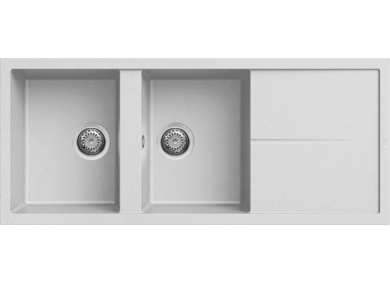 Zlew ELLECI UNICO 500 bianco (G68) GRANITEK (LGU50068) *** zamów wycięcie otworów GRATIS ***