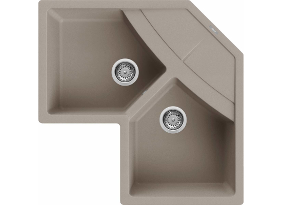 Zlew ELLECI UNICO CORNER tortora (G43) GRANITEK (LGUCOR43) *** zamów wycięcie otworów GRATIS ***