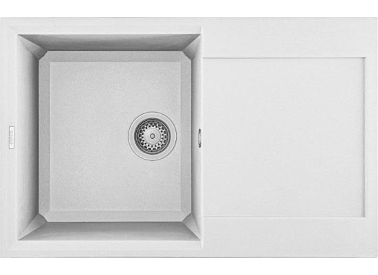 Zlew ELLECI EASY 300 bianco (G68) GRANITEK (LGY30068) *** zamów wycięcie otworów GRATIS ***
