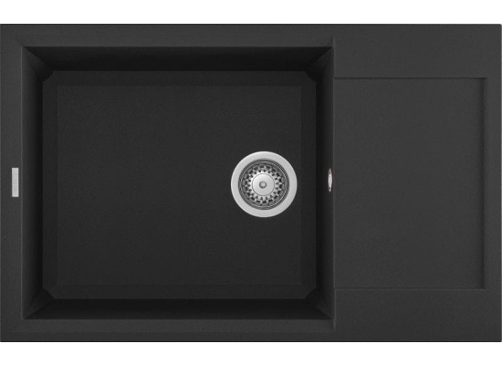 Zlew ELLECI EASY 310 nero (G40) GRANITEK (LGY31040) *** zamów wycięcie otworów GRATIS ***