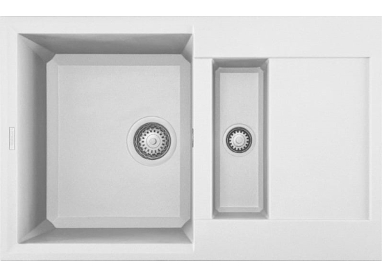 Zlew ELLECI EASY 325 bianco (G68) GRANITEK (LGY32568) *** zamów wycięcie otworów GRATIS ***