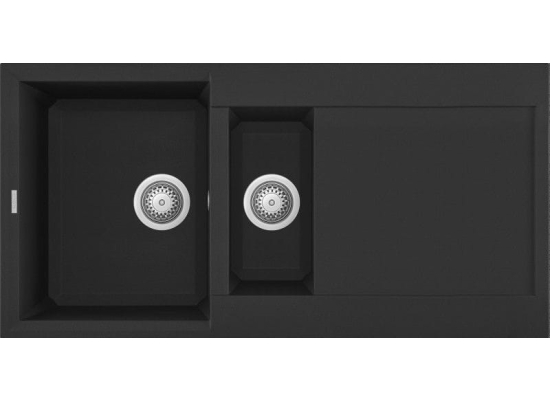Zlew ELLECI EASY 475 nero (G40) GRANITEK (LGY47540) *** zamów wycięcie otworów GRATIS ***