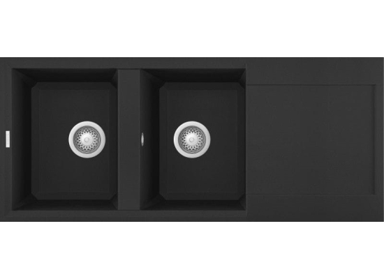 Zlew ELLECI EASY 500 nero (G40) GRANITEK (LGY50040) *** zamów wycięcie otworów GRATIS ***