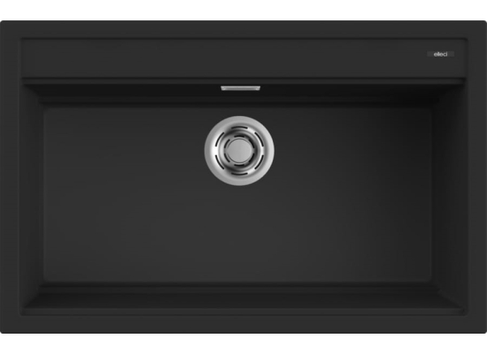 Zlew ELLECI BEST 130 black (K86) KERATEK (LKB13086) *** zamów wycięcie otworów GRATIS ***
