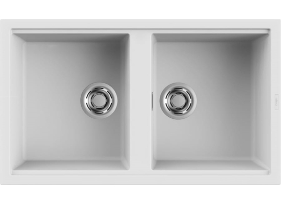 Zlew ELLECI BEST 450 white (K96) KERATEK (LKB45096) *** zamów wycięcie otworów GRATIS ***