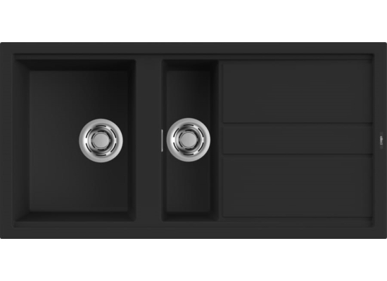 Zlew ELLECI BEST 475 black (K86) KERATEK (LKB47586) *** zamów wycięcie otworów GRATIS ***