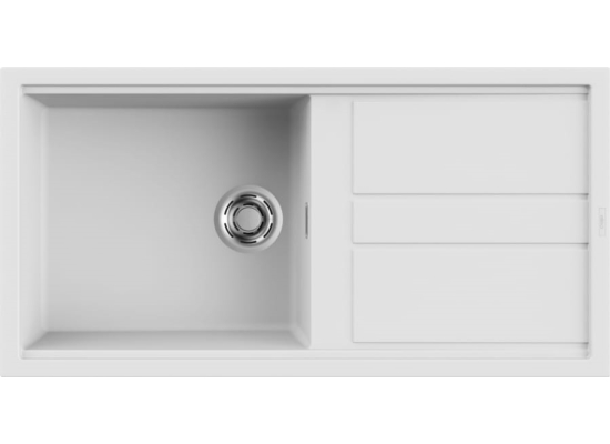 Zlew ELLECI BEST 480 white (K96) KERATEK (LKB48096) *** zamów wycięcie otworów GRATIS ***
