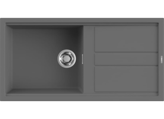 Zlew ELLECI BEST 480 dark grey (K99) KERATEK (LKB48099) *** zamów wycięcie otworów GRATIS ***