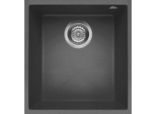 Zlew ELLECI QUADRA 100 BSO dark grey (K99) KERATEK (LKQ10099BSO)