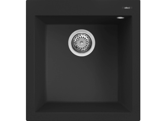 Zlew ELLECI QUADRA 102 black (K86) KERATEK (LKQ10286) *** zamów wycięcie otworów GRATIS ***