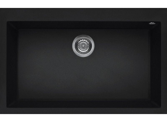 Zlew ELLECI QUADRA 130 black (K86) KERATEK (LKQ13086) *** zamów wycięcie otworów GRATIS ***