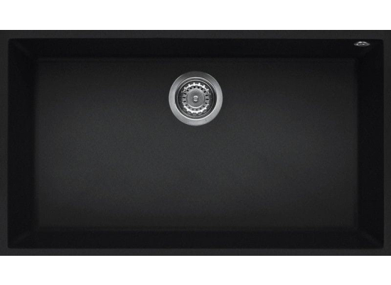 Zlew ELLECI QUADRA 130 BSO black (K86) KERATEK (LKQ13086BSO)