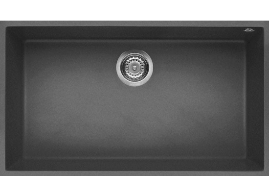 Zlew ELLECI QUADRA 130 BSO dark grey (K99) KERATEK (LKQ13099BSO)