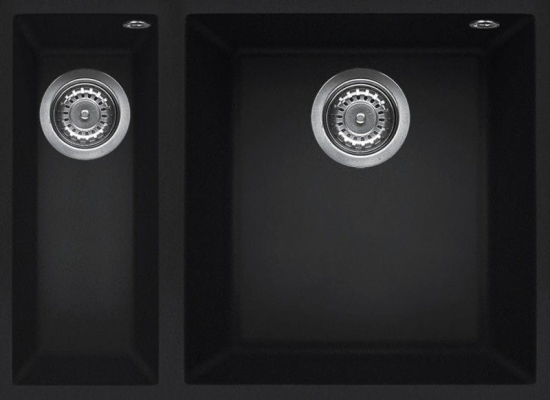 Zlew ELLECI QUADRA 150 BSO black (K86) KERATEK (LKQ15086BSO)