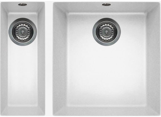 Zlew ELLECI QUADRA 150 BSO white (K96) KERATEK (LKQ15096BSO)