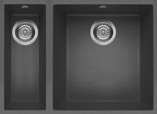 Zlew ELLECI QUADRA 150 BSO dark grey (K99) KERATEK (LKQ15099BSO)