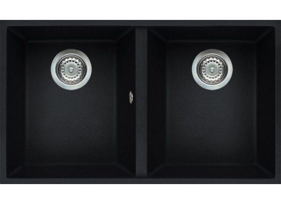 Zlew ELLECI QUADRA 350 BSO black (K86) KERATEK (LKQ35086BSO)