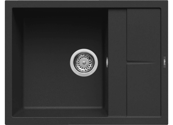 Zlew ELLECI UNICO 125 black (K86) KERATEK (LKU12586) *** zamów wycięcie otworów GRATIS ***