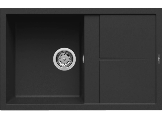 Zlew ELLECI UNICO 300 black (K86) KERATEK (LKU30086) *** zamów wycięcie otworów GRATIS ***