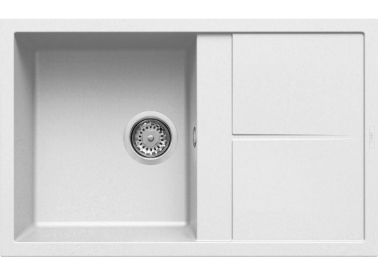 Zlew ELLECI UNICO 300 white (K96) KERATEK (LKU30096) *** zamów wycięcie otworów GRATIS ***