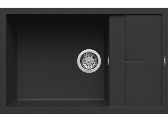 Zlew ELLECI UNICO 310 black (K86) KERATEK (LKU31086) *** zamów wycięcie otworów GRATIS ***
