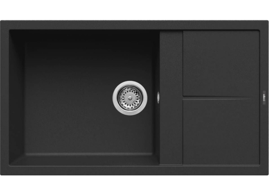 Zlew ELLECI UNICO 410 black (K86) KERATEK (LKU41086) *** zamów wycięcie otworów GRATIS ***