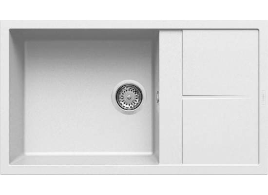 Zlew ELLECI UNICO 410 white (K96) KERATEK (LKU41096) *** zamów wycięcie otworów GRATIS ***
